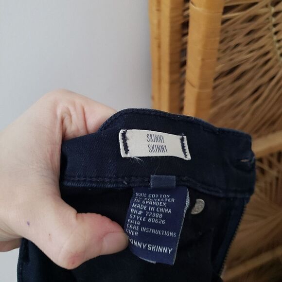 Madewell Skinny Skinny Dark Wash Jeans Low Rise Ankle Zips 25 - Picture 9 of 10